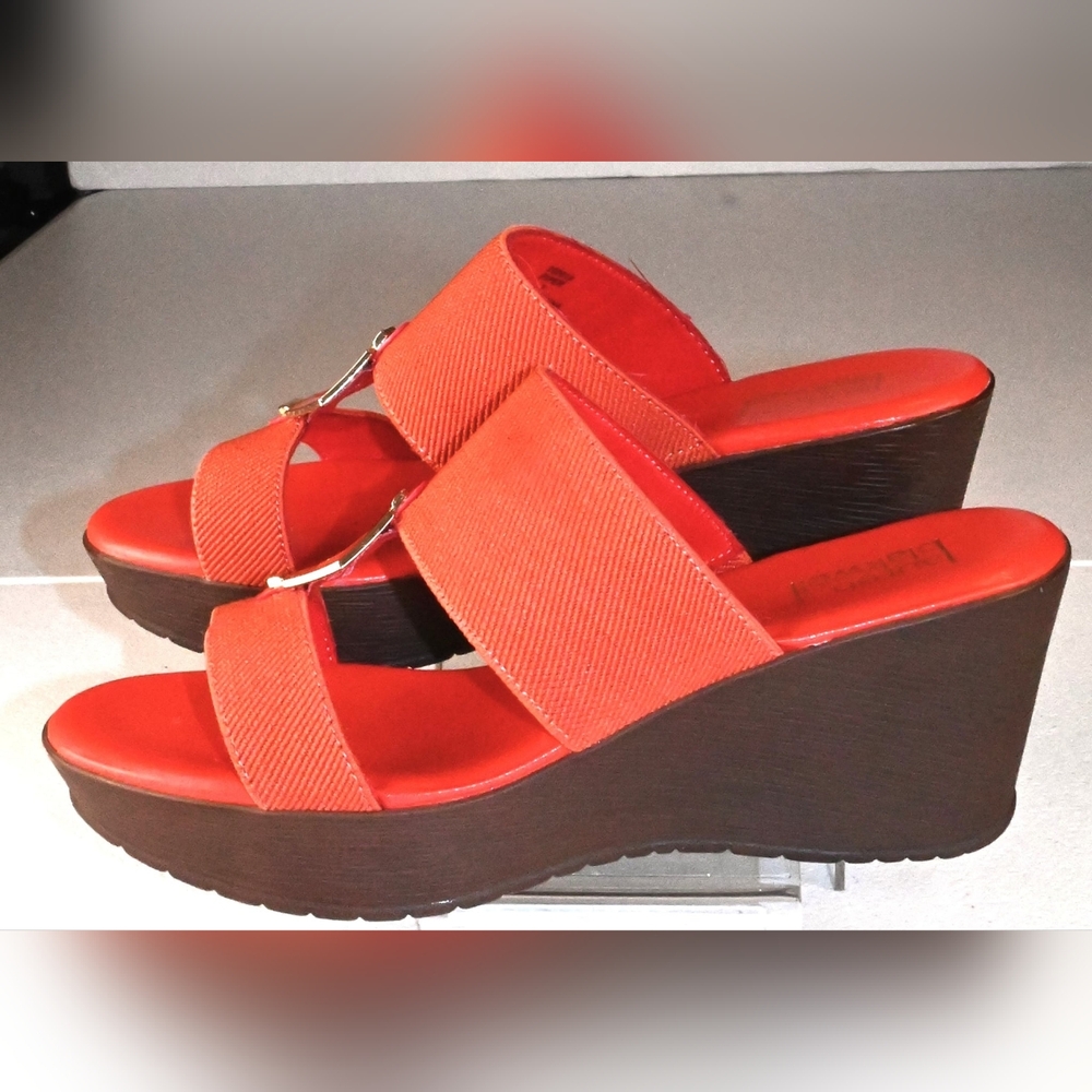 Lauren Blakwell Piper Wedge Sandals Style#202619 size 7M